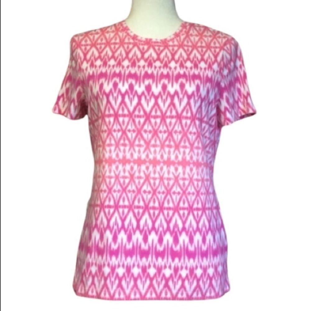 Pink pattern t-shirt small